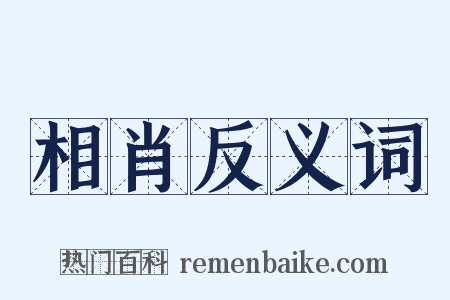 相肖反义词是什么意思的图片
